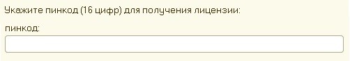 Получение пин кодов 1с